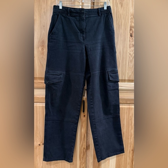 Wilfred Aritzia Black High-Waisted Contemporary Cargo Alternative Chic Vibes - Picture 1 of 13